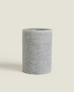 Glasses*ZARA Home Stone Resin Tumbler Grey