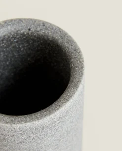 Glasses*ZARA Home Stone Resin Tumbler Grey