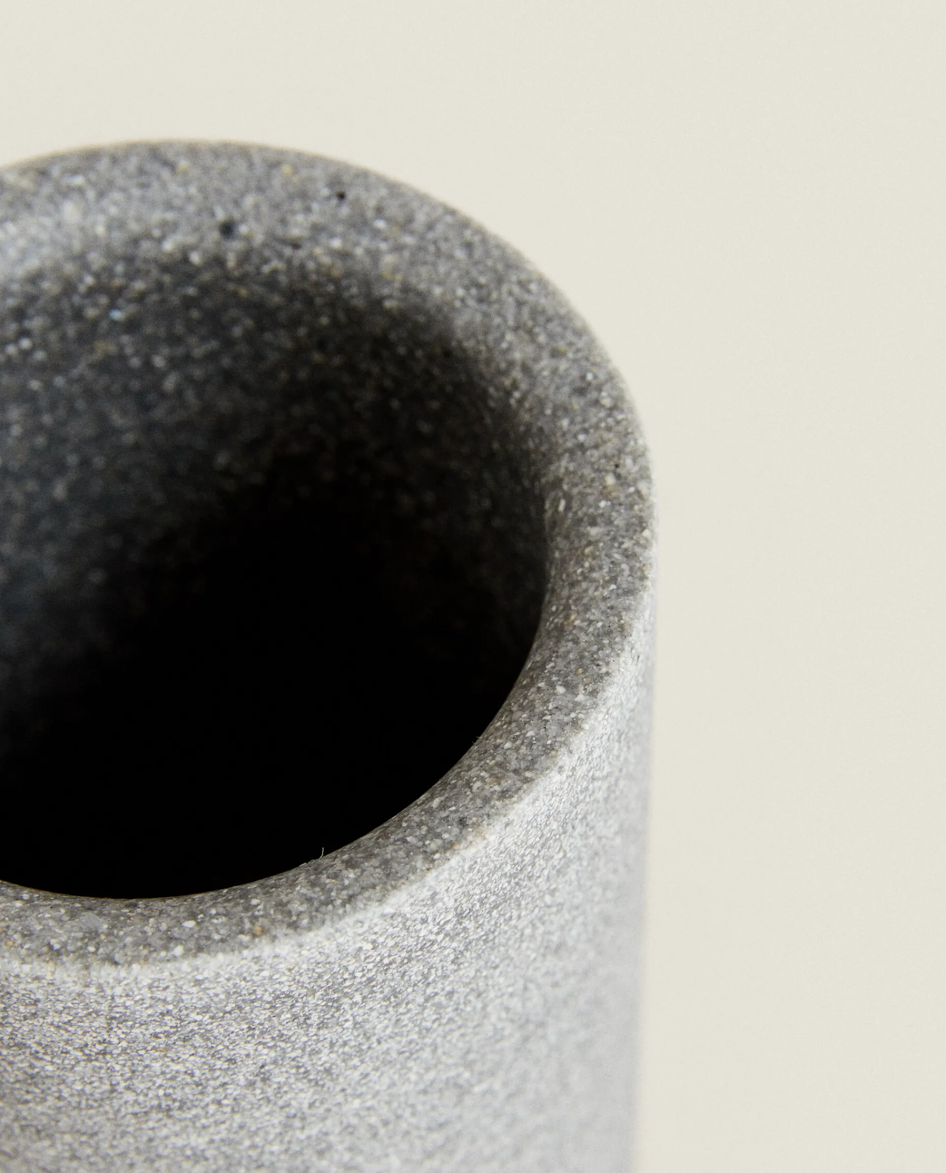 Glasses*ZARA Home Stone Resin Tumbler Grey