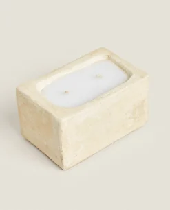 Candles*ZARA Home Stone Style Candle Beige