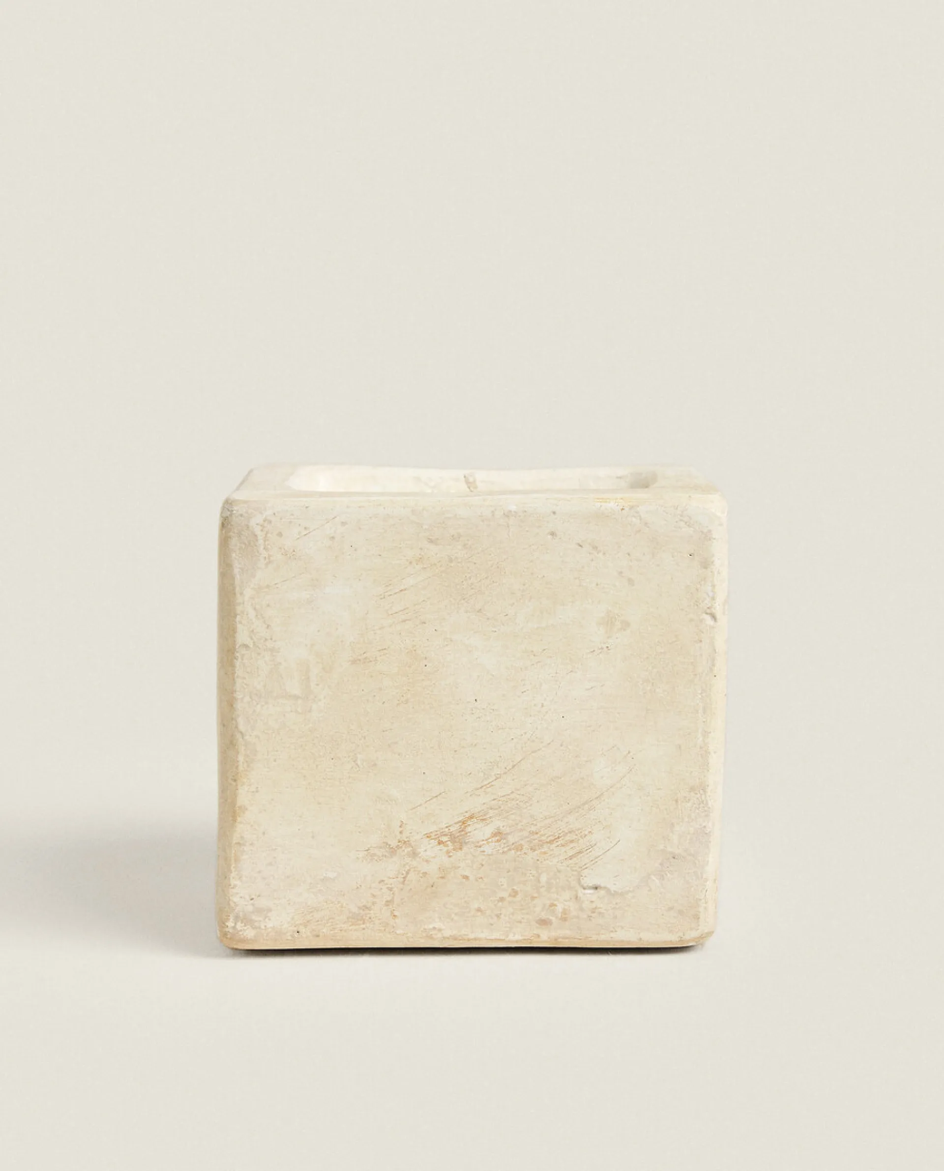 Candles*ZARA Home Stone Style Candle Beige