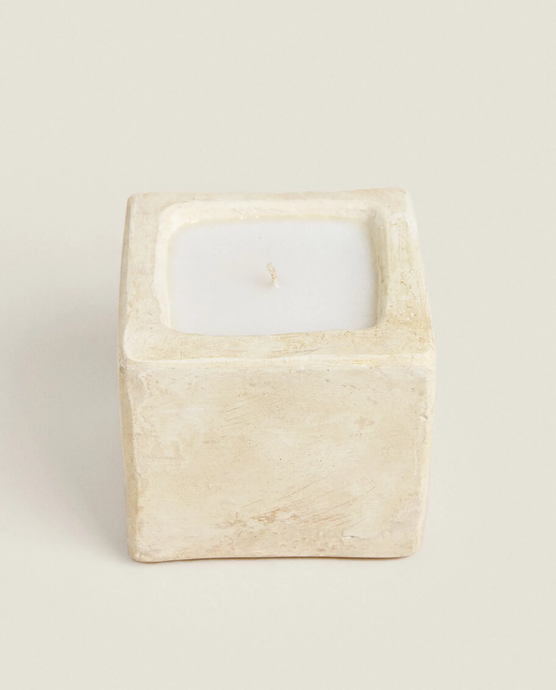Candles*ZARA Home Stone Style Candle Beige