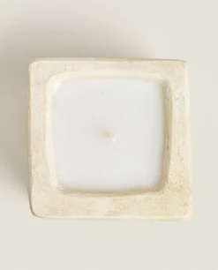 Candles*ZARA Home Stone Style Candle Beige
