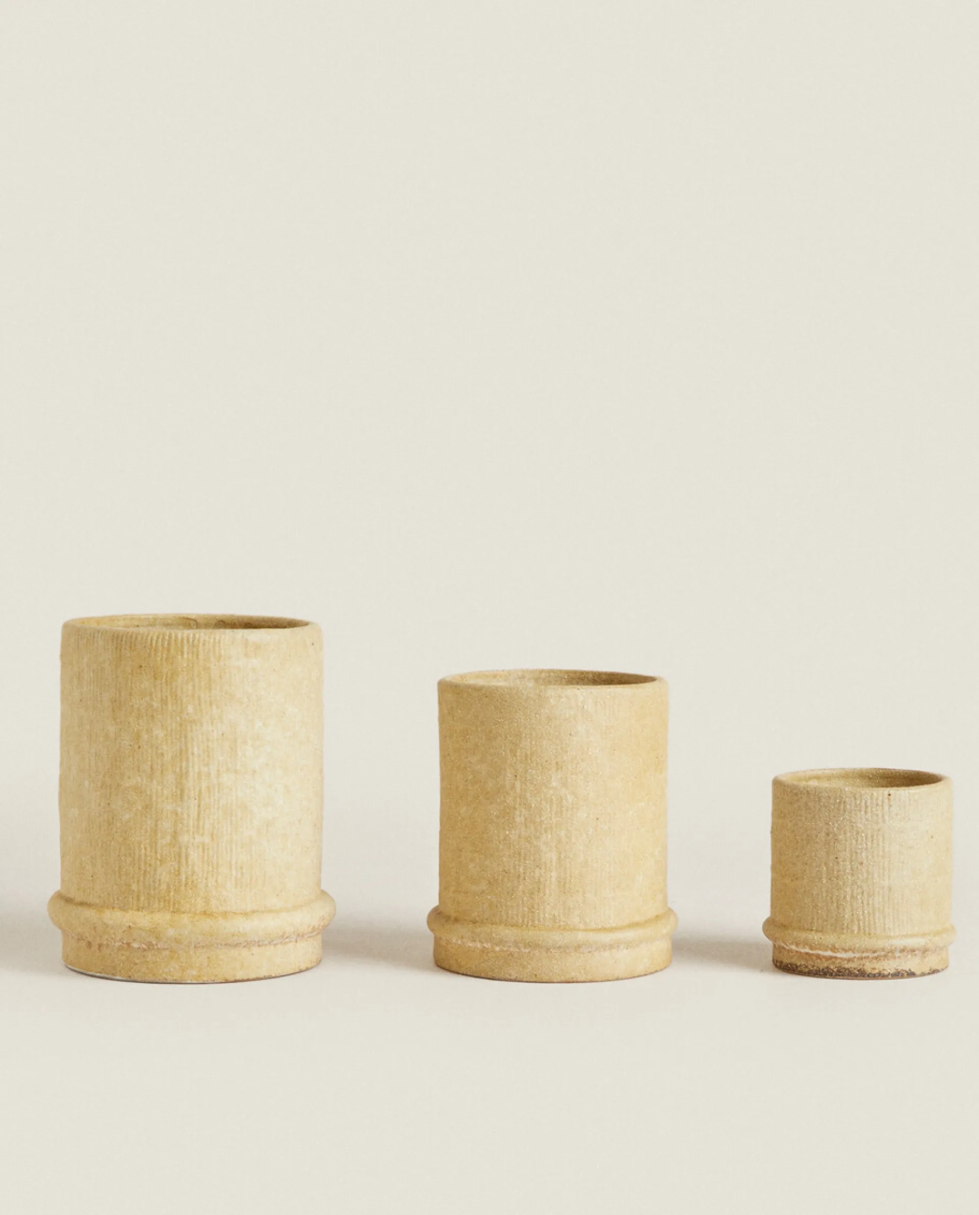Flowerpots*ZARA Home Stoneware Flowerpot Sand
