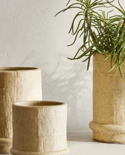 Flowerpots*ZARA Home Stoneware Flowerpot Sand