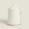 Kitchen Accessories*ZARA Home Stoneware Jam Jar Cream