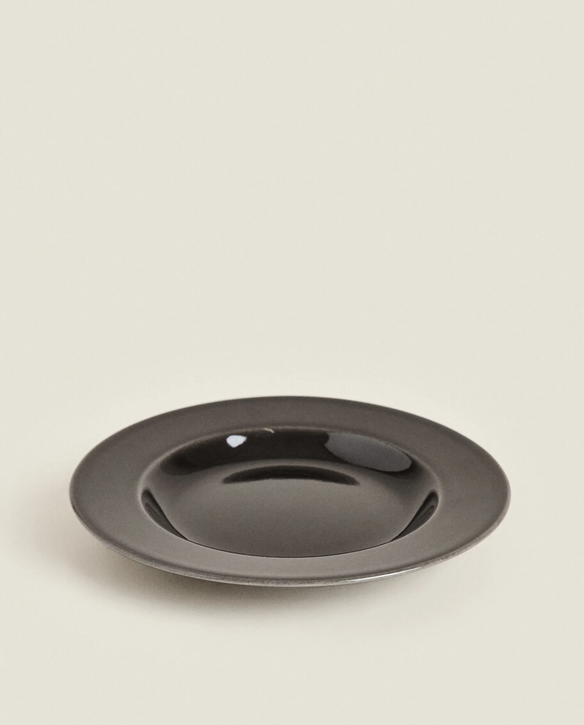 Soup Plates*ZARA Home Stoneware Soup Plate Black