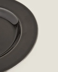Soup Plates*ZARA Home Stoneware Soup Plate Black