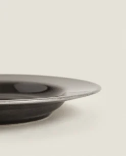 Soup Plates*ZARA Home Stoneware Soup Plate Black