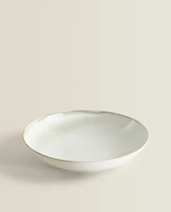 Soup Plates*ZARA Home Stoneware Soup Plate Cream