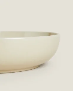 Soup Plates*ZARA Home Stoneware Soup Plate Toffee