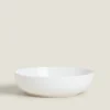 Soup Plates*ZARA Home Stoneware Soup Plate White
