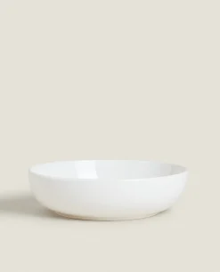 Soup Plates*ZARA Home Stoneware Soup Plate White