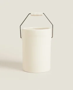 Kitchen Utensils*ZARA Home Stoneware Utensil Holder Cream