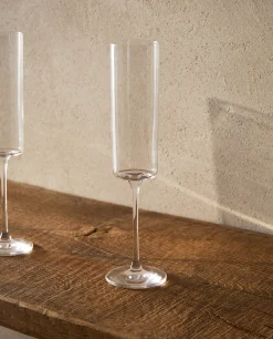 Glasses And Flutes*ZARA Home Straight Crystalline Sparkling Wine Flute Transparent