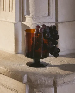 Glasses And Flutes*ZARA Home Straight Glass Wine Glass Brown