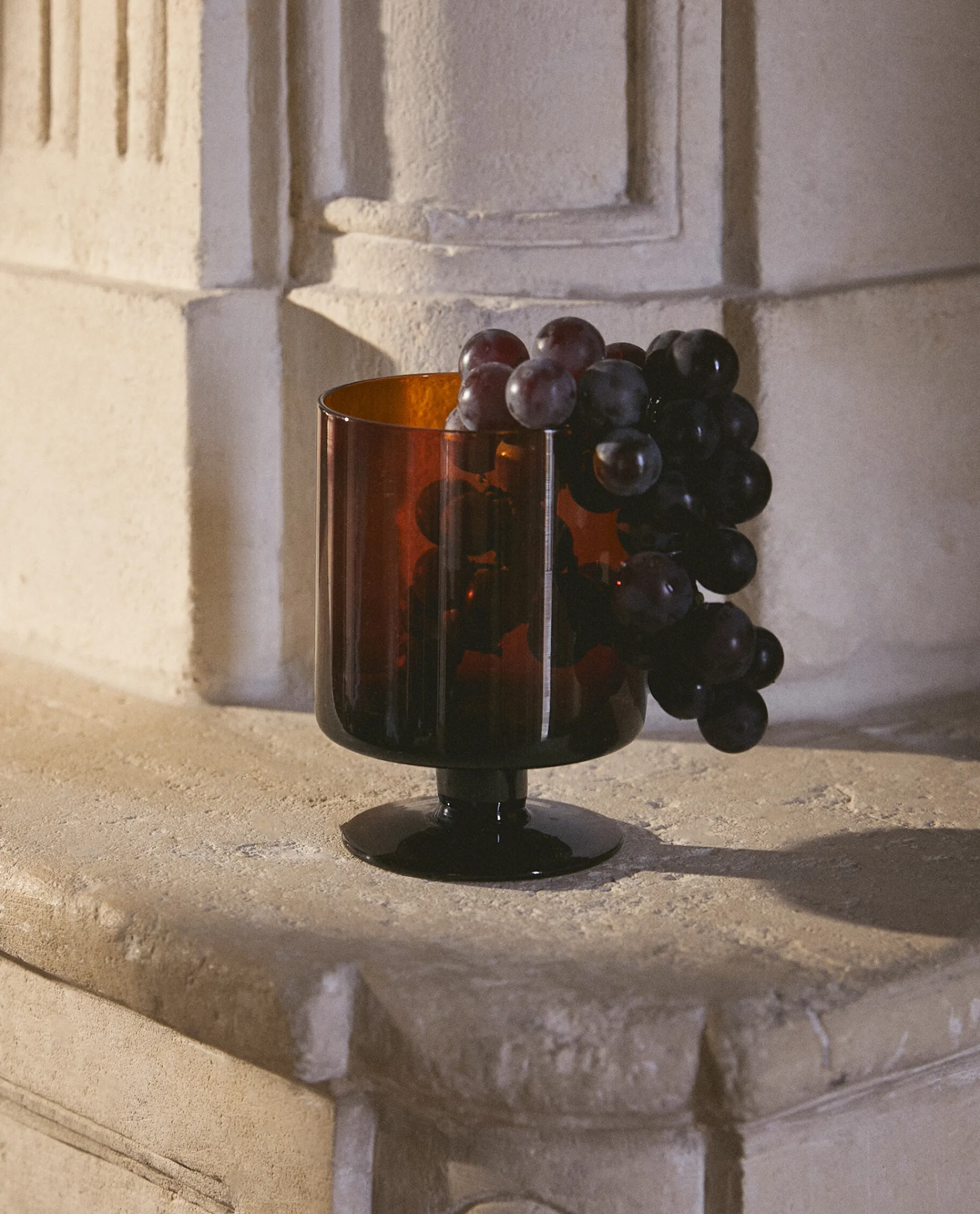 Glasses And Flutes*ZARA Home Straight Glass Wine Glass Brown