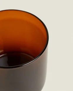 Glasses And Flutes*ZARA Home Straight Glass Wine Glass Brown