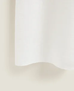 Nightdresses*ZARA Home Strappy Linen Nightgown Cream