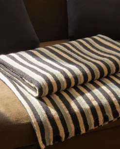 Blankets*ZARA Home Striped Blanket Multicolour