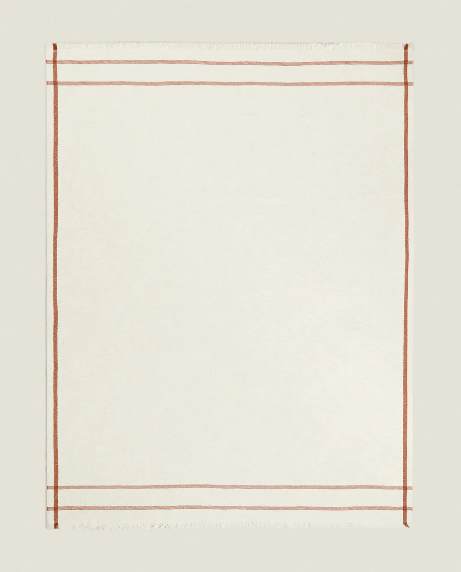 Blankets*ZARA Home Striped Blanket Russet