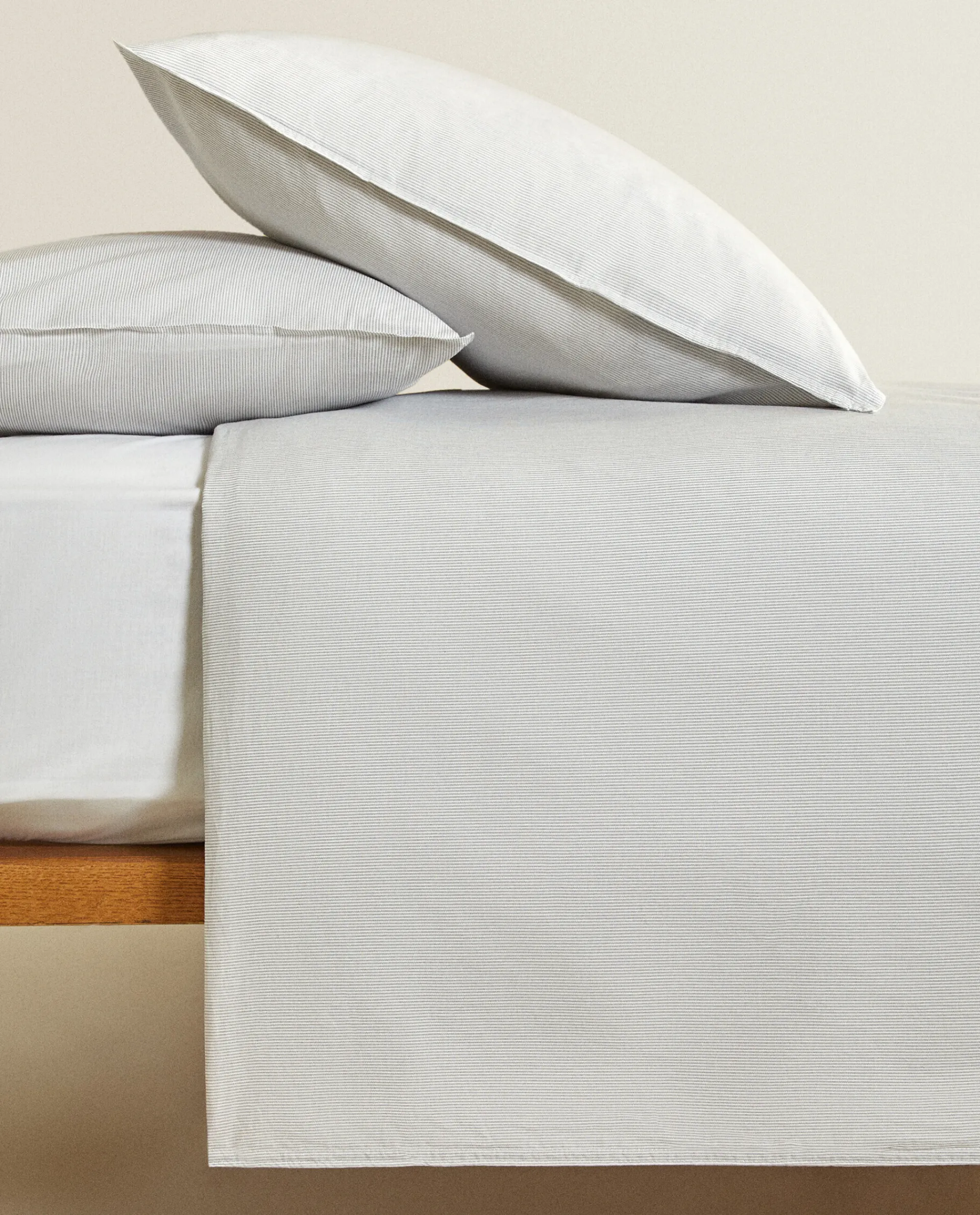 Duvet Covers*ZARA Home Striped Cotton Duvet Cover Grey