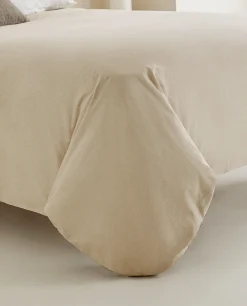 Duvet Covers*ZARA Home Striped Cotton Duvet Cover Sand