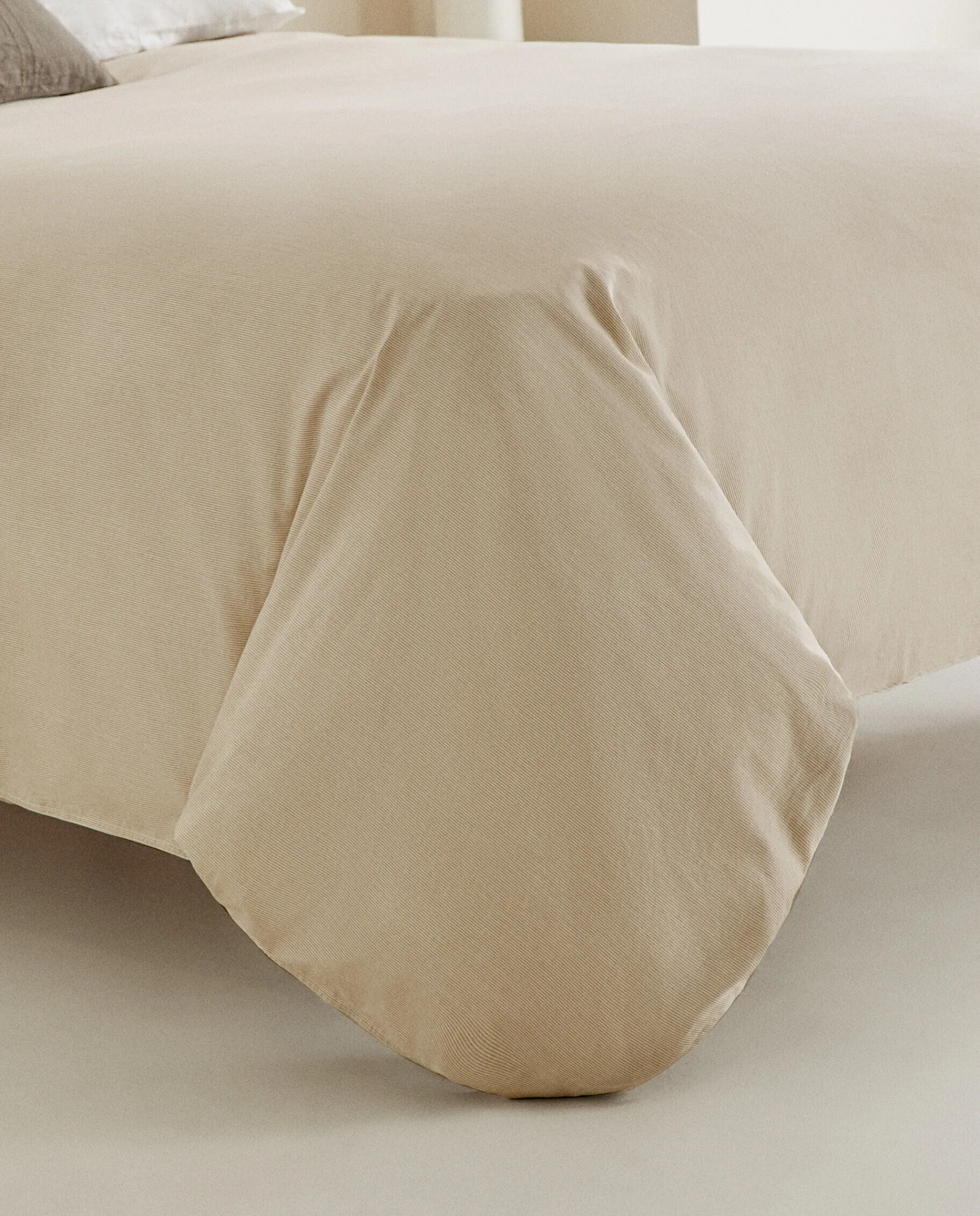 Duvet Covers*ZARA Home Striped Cotton Duvet Cover Sand