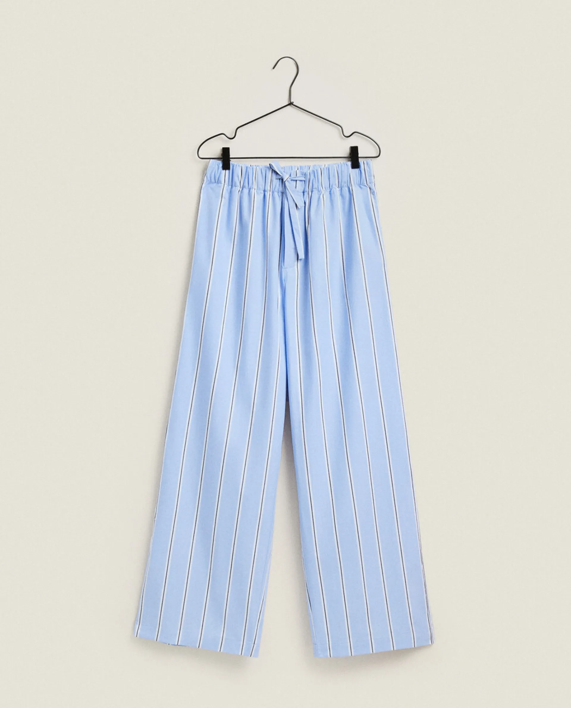 Man*ZARA Home Striped Cotton Pants Blue