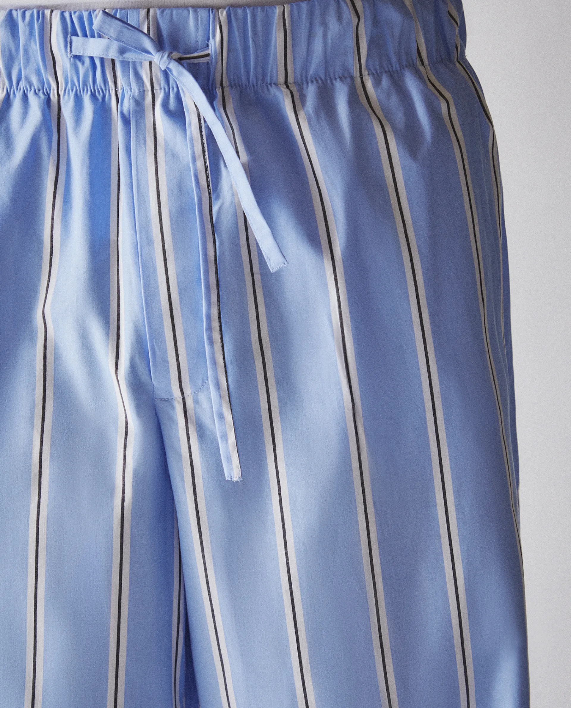 Man*ZARA Home Striped Cotton Pants Blue