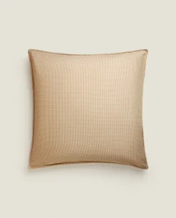 Pillowcases*ZARA Home Striped Cotton Pillowcase Sand