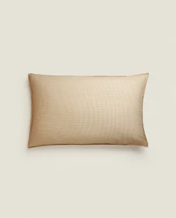 Pillowcases*ZARA Home Striped Cotton Pillowcase Sand