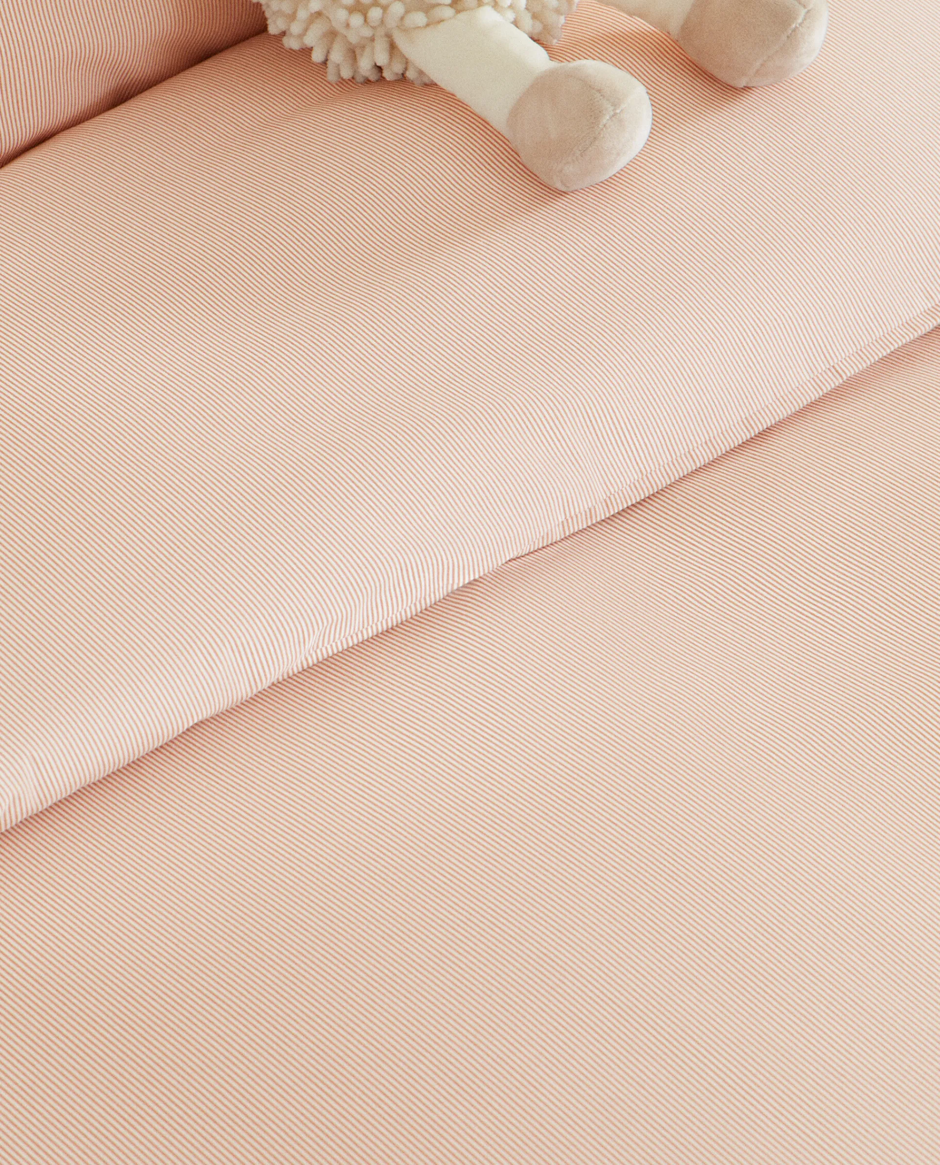 Duvet Covers*ZARA Home Striped Duvet Cover Russet