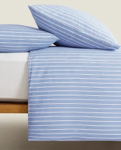 Duvet Covers*ZARA Home Striped Duvet Cover Blue