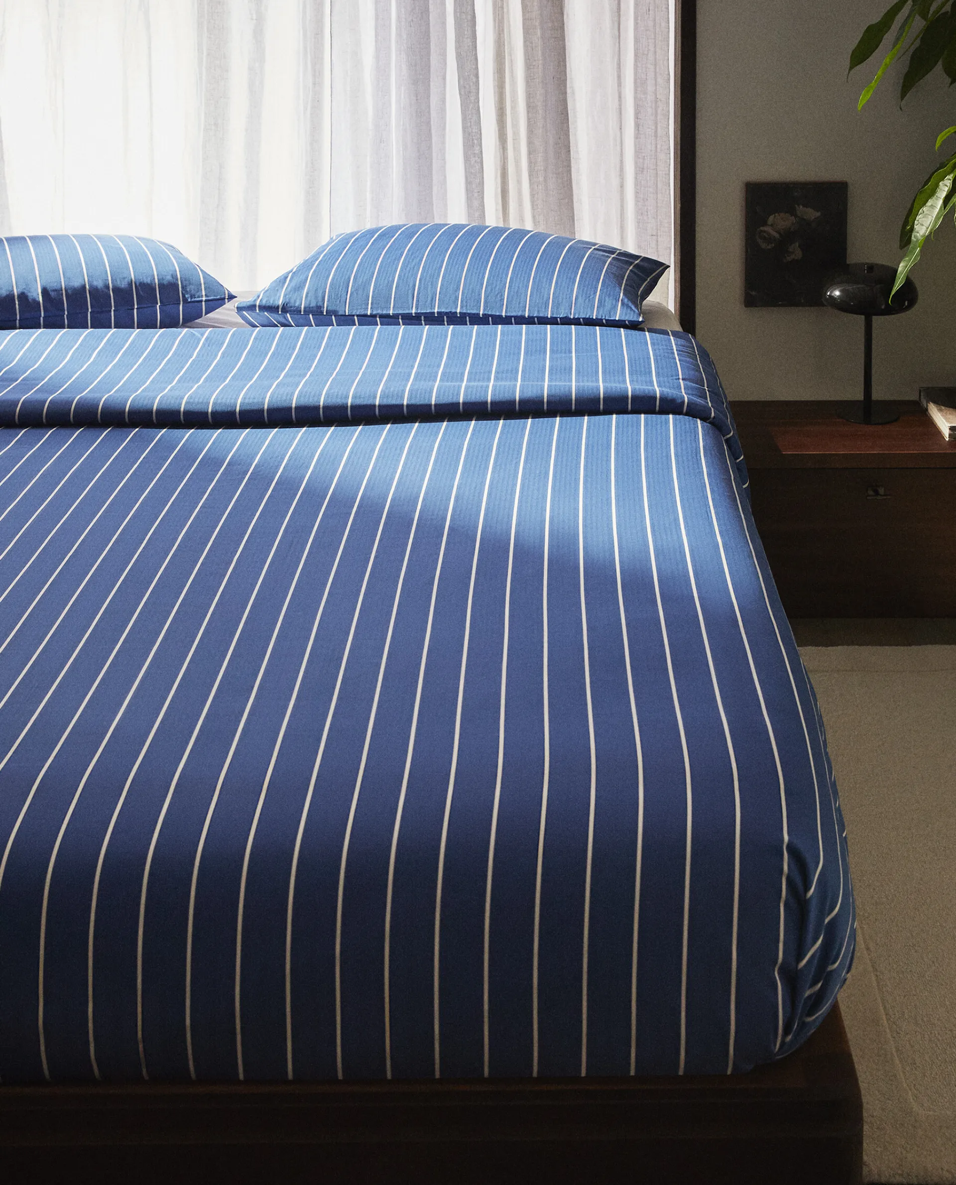 Duvet Covers*ZARA Home Striped Duvet Cover Blue