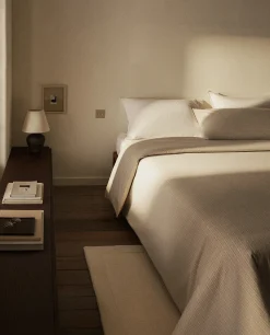 Duvet Covers*ZARA Home Striped Flannel Duvet Cover Sand