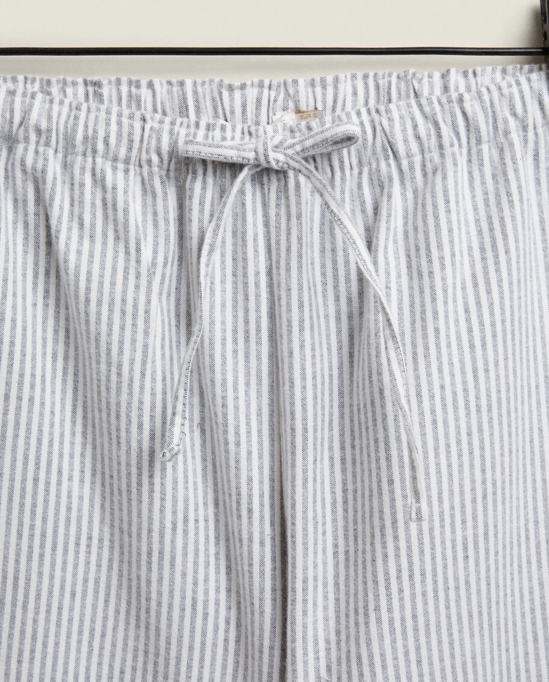 Pajamas*ZARA Home Striped Flannel Pajama Bottoms Grey