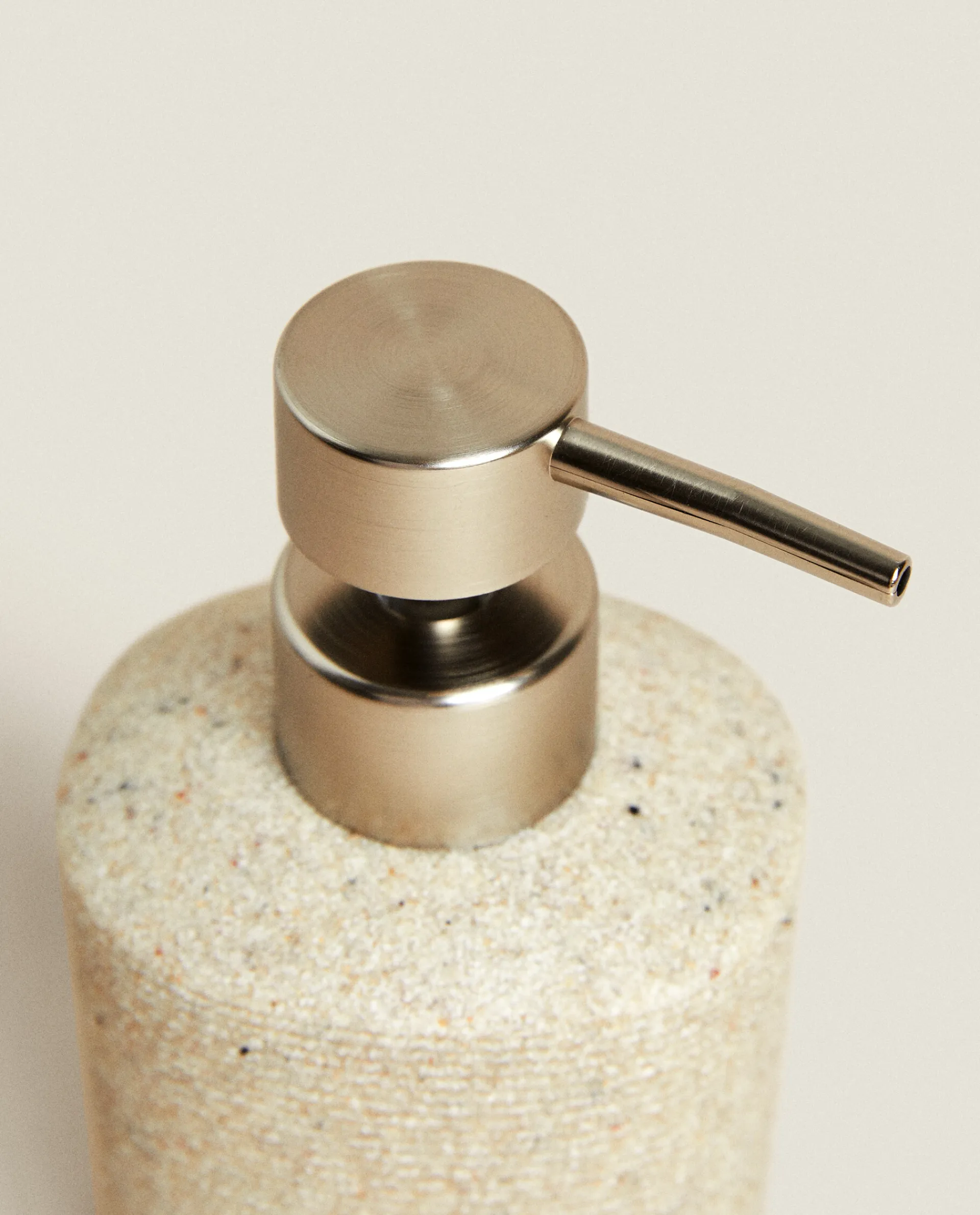 Dispensers*ZARA Home Striped Resin Dispenser Beige