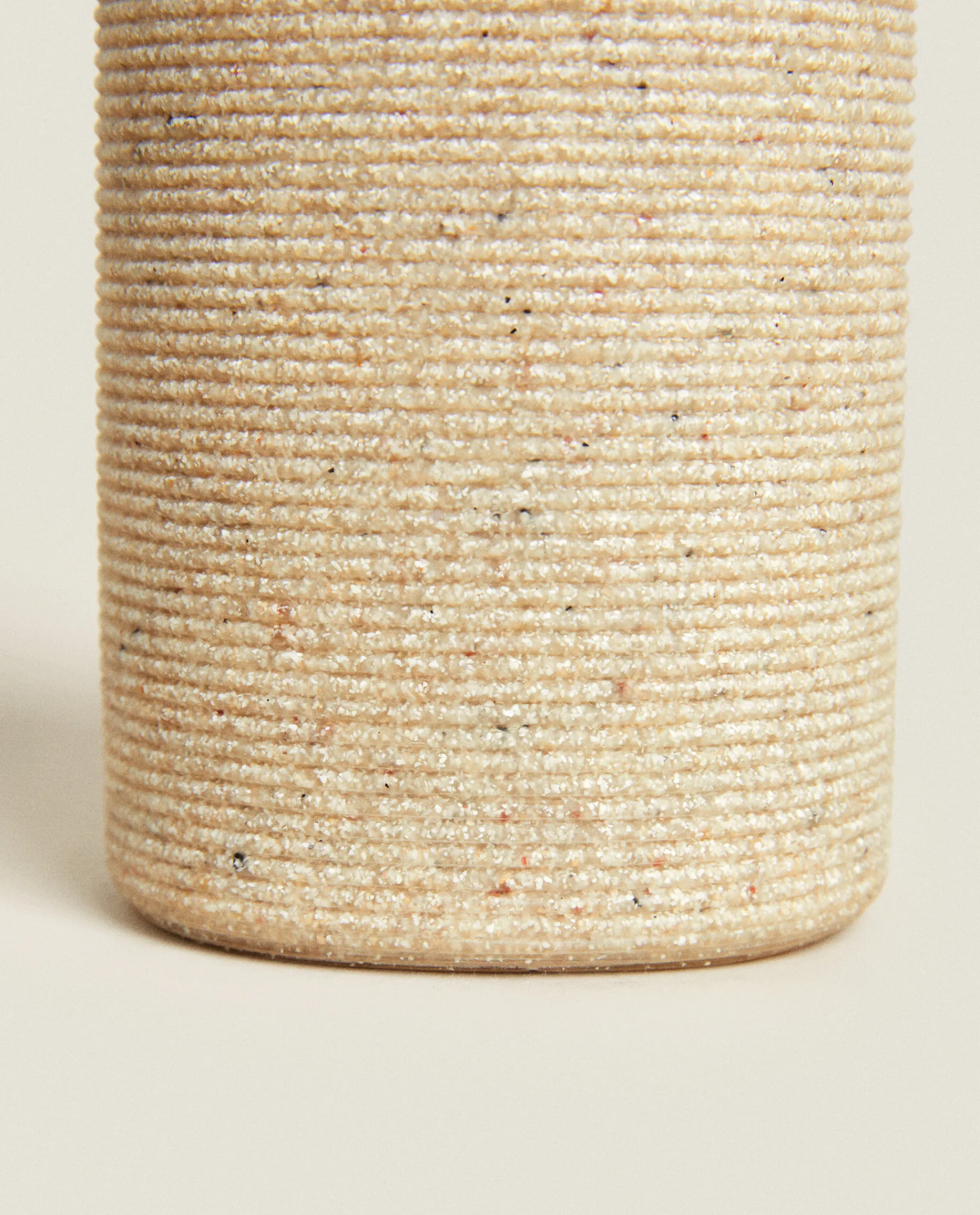 Dispensers*ZARA Home Striped Resin Dispenser Beige