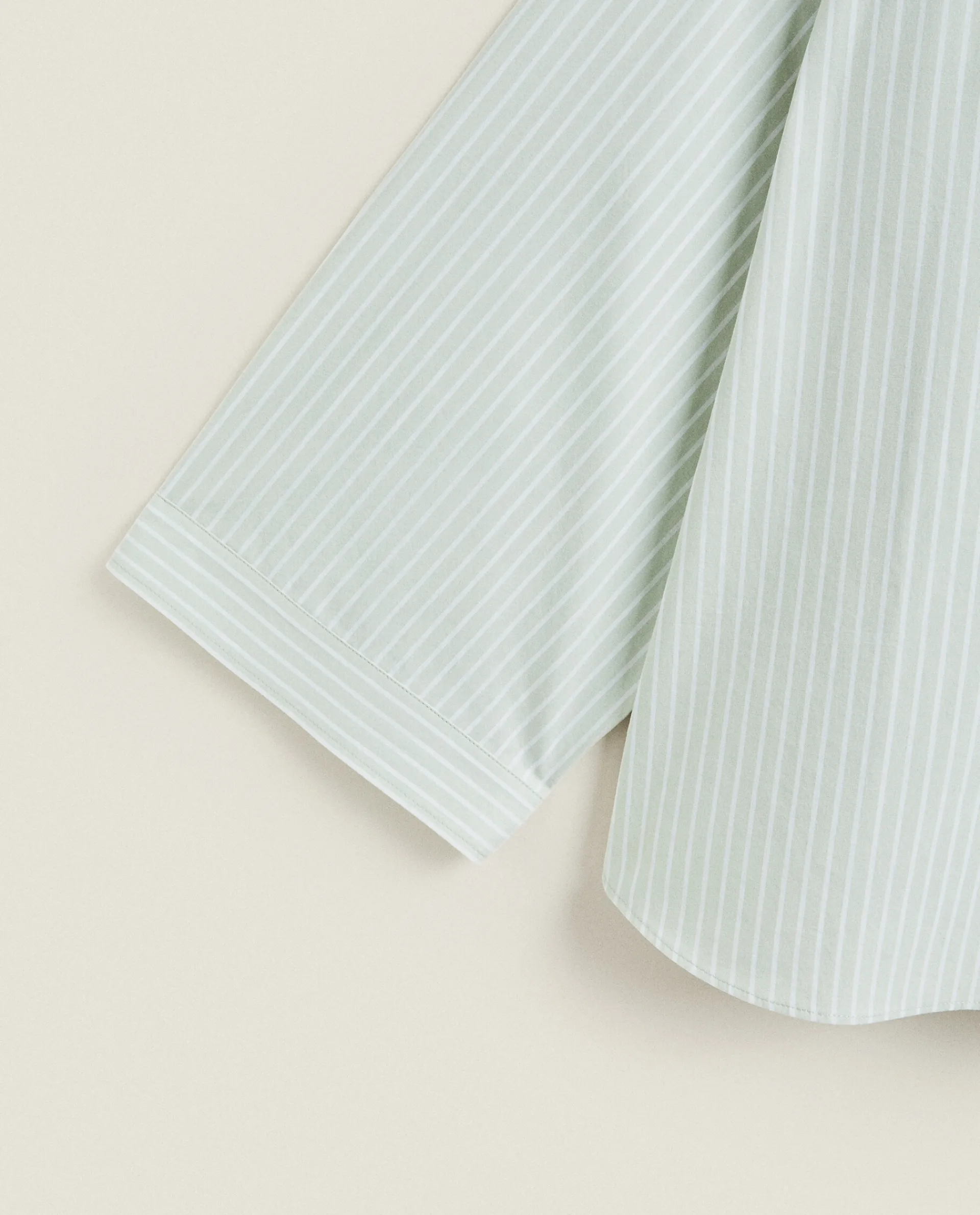 Pajamas*ZARA Home Striped Shirt Green