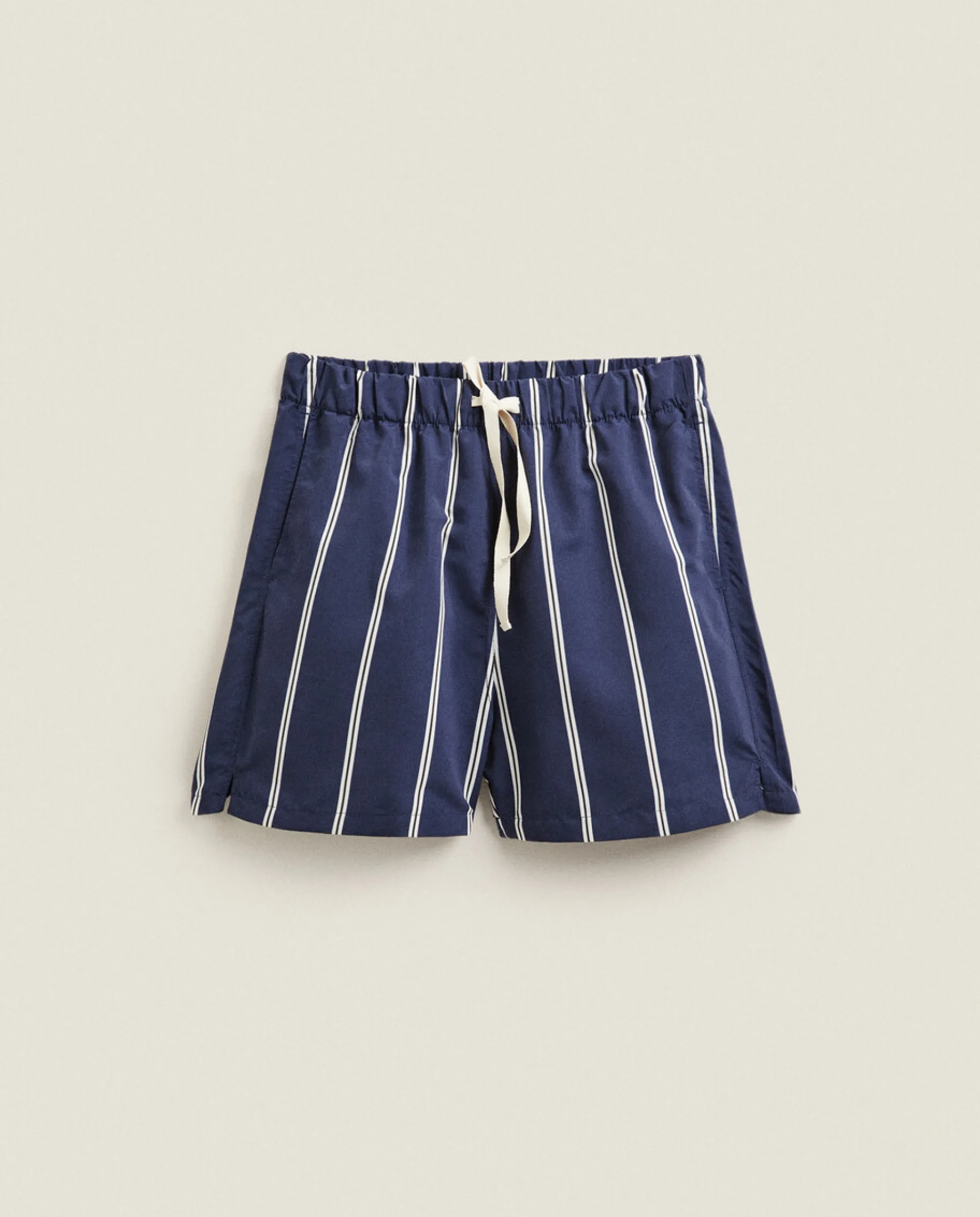Beachwear*ZARA Home Striped Swim Trunks Navy