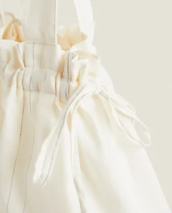 Laundry Care*ZARA Home Striped Travel Laundry Bag Ecru/Black