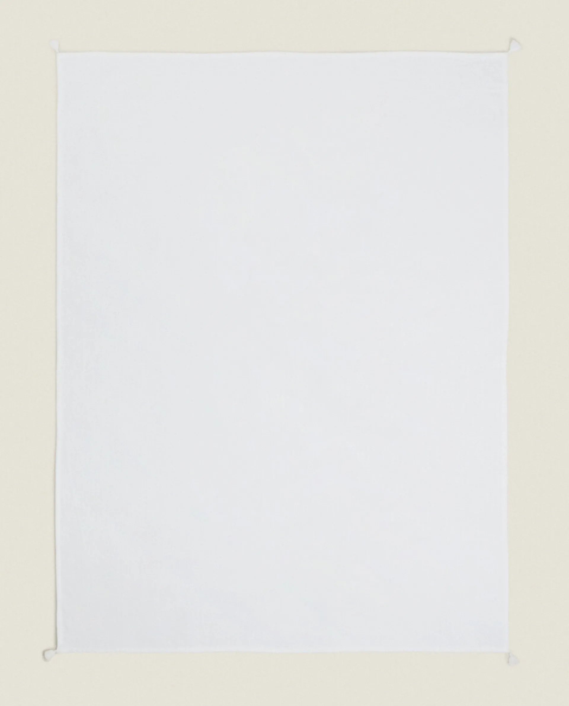 Blankets*ZARA Home Tassel Blanket White