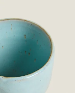 Glasses*ZARA Home Terracotta Ceramic Tumbler Blue