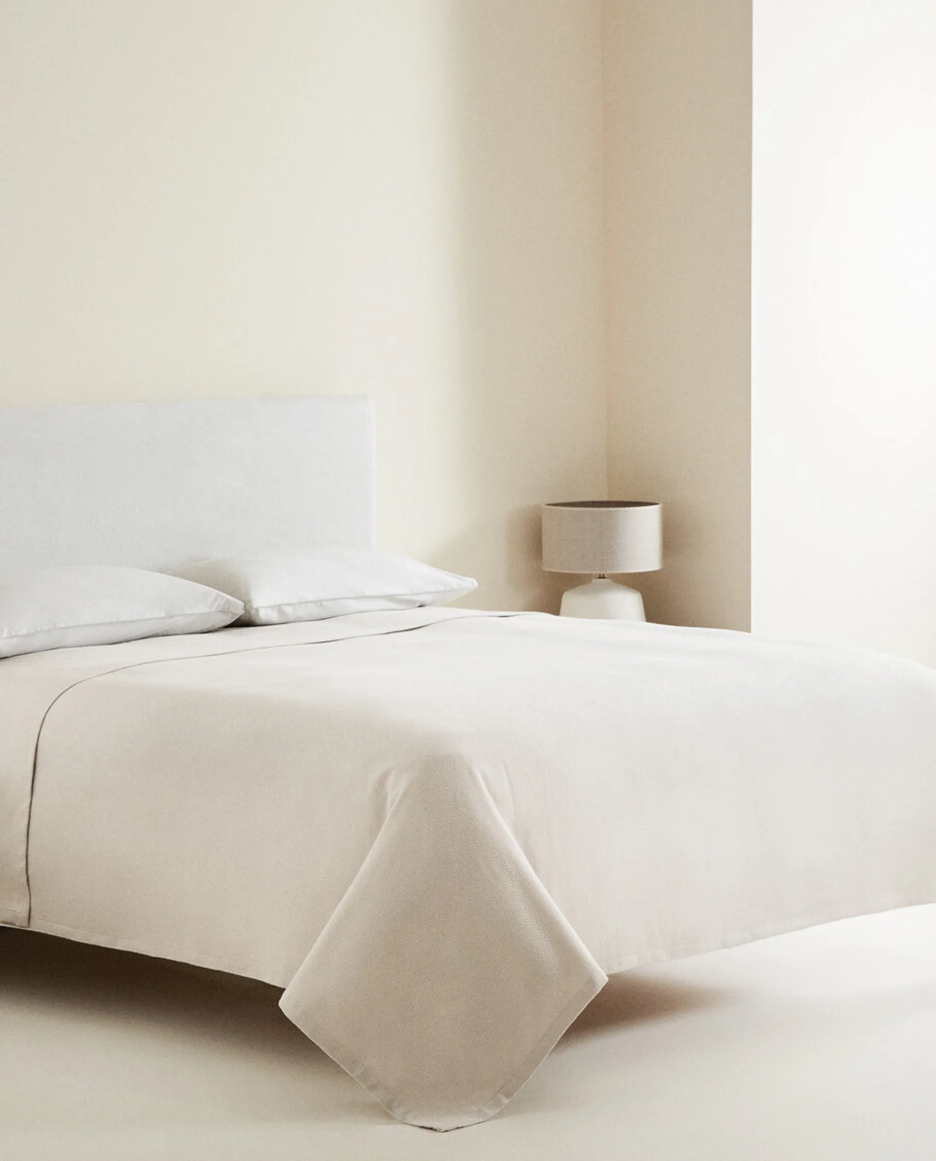 Bedspreads*ZARA Home Textured Bedspread Stone