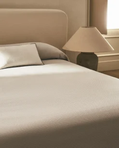 Bedspreads*ZARA Home Textured Bedspread Stone