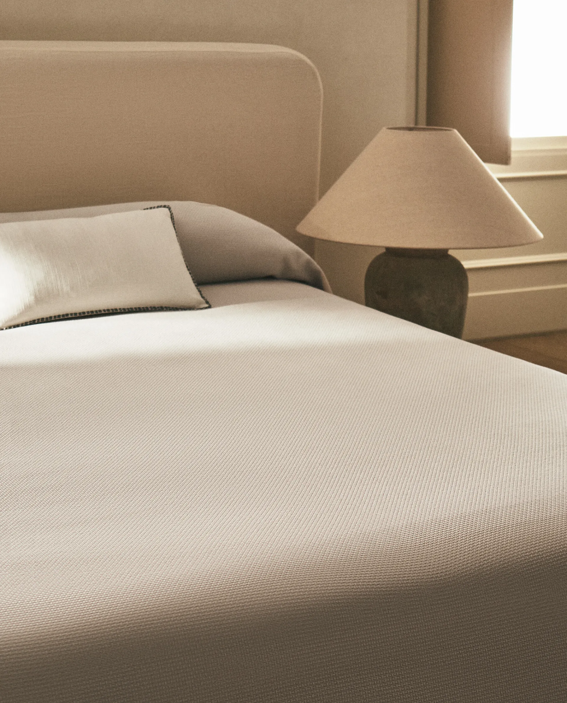 Bedspreads*ZARA Home Textured Bedspread Stone