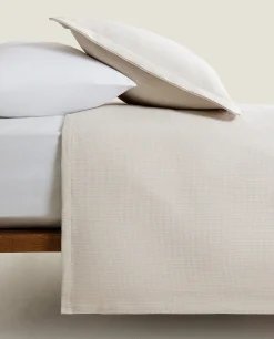 Bedspreads*ZARA Home Textured Bedspread Stone