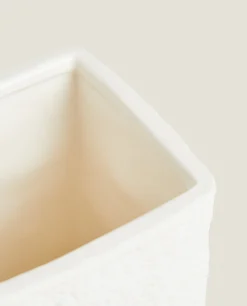 Glasses*ZARA Home Textured Design Ceramic Tumbler White