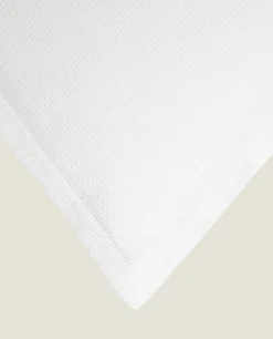 Bedspreads*ZARA Home Textured Throw Pillow Cover White